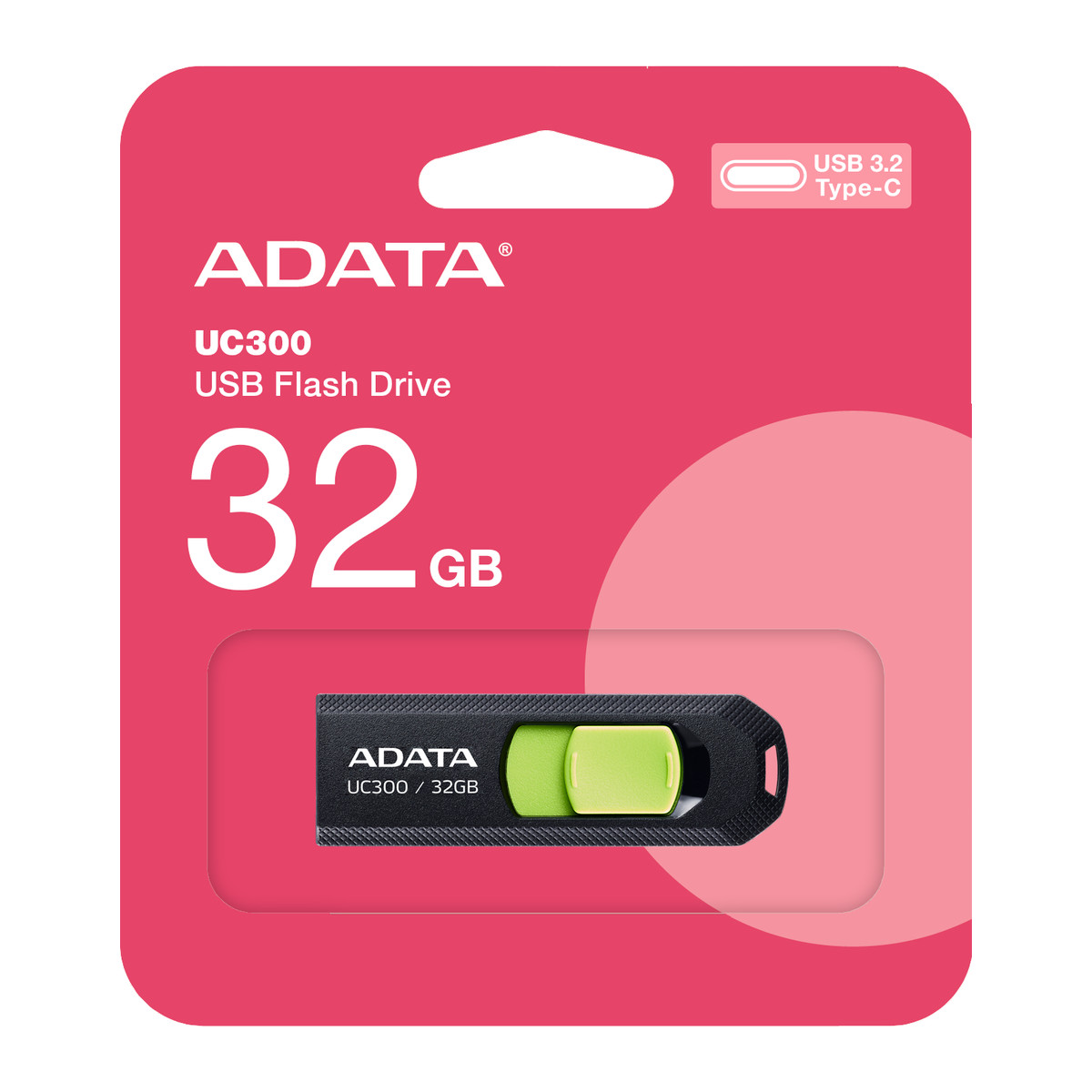 Memoria USB Adata UC300 32 GB Negro