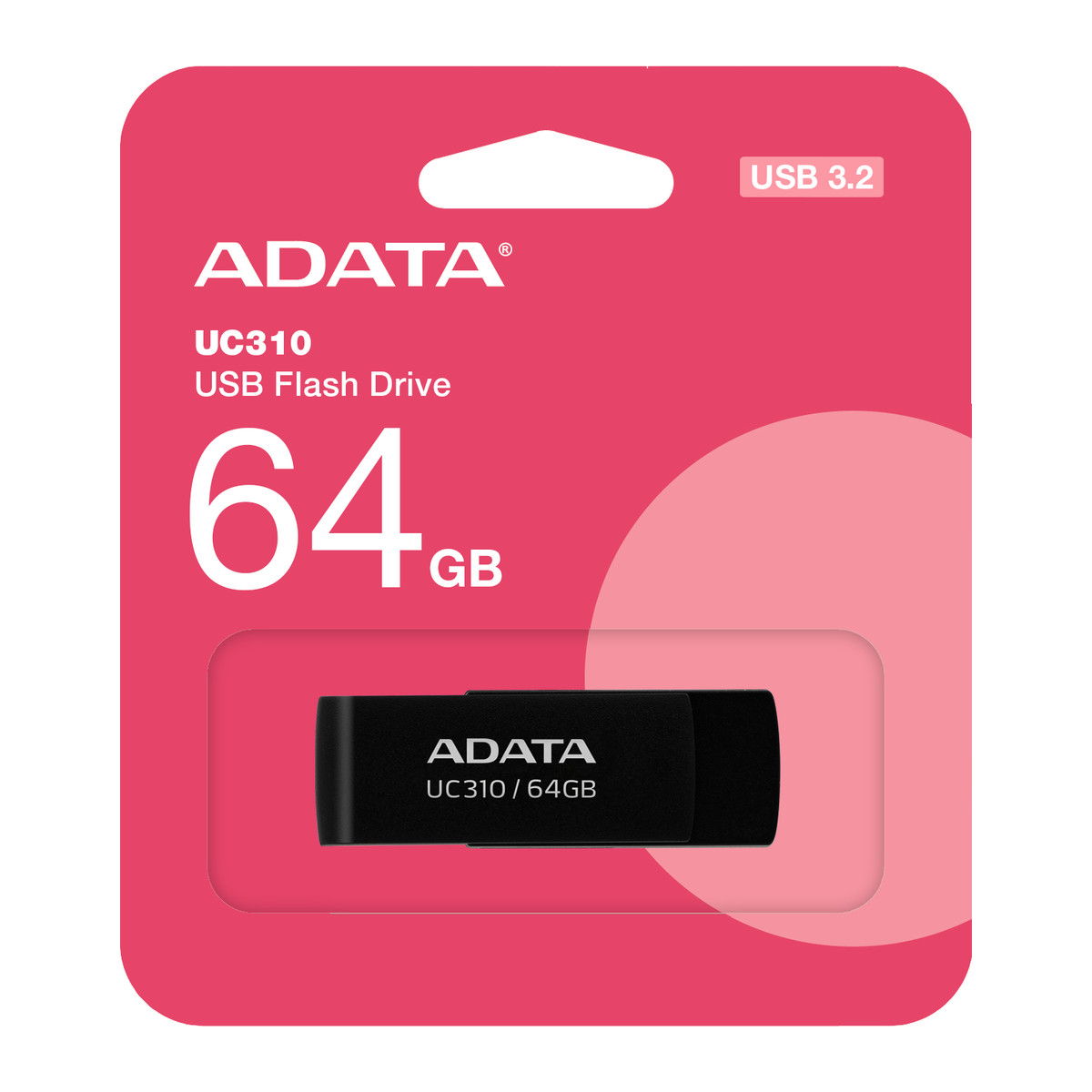 Memoria USB Adata UC310 64GB Negro