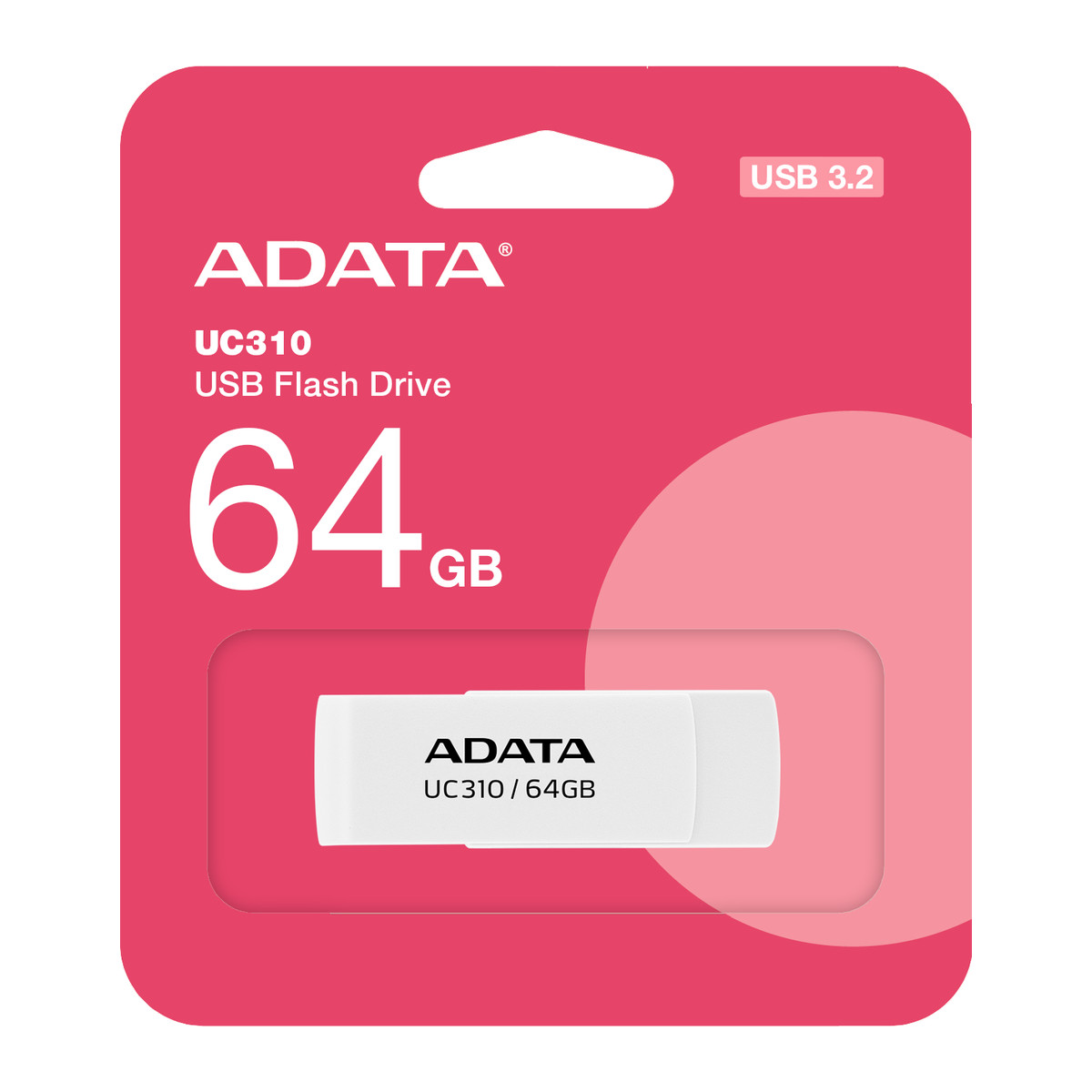 Memoria USB Adata UC310 64GB Blanco