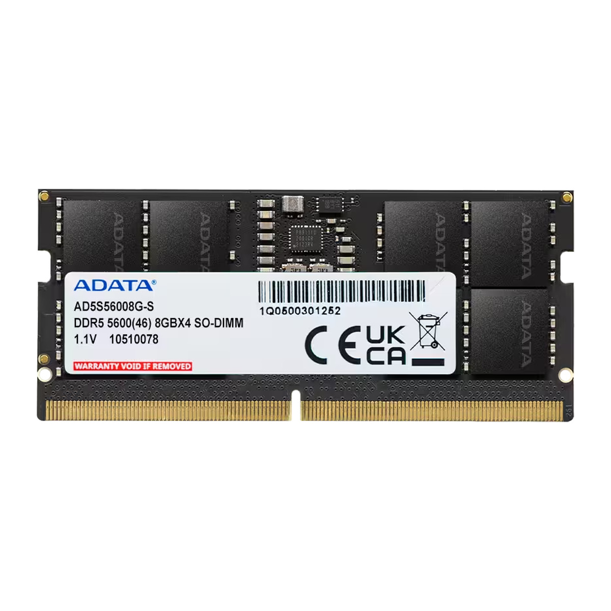 Memoria RAM ADATA DDR5 SO-DIMM 5600 MT/s 8GB AD5S56008G-S