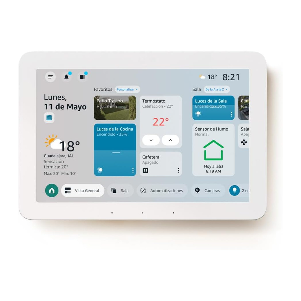 Pantalla inteligente Amazon Echo 8" blanco