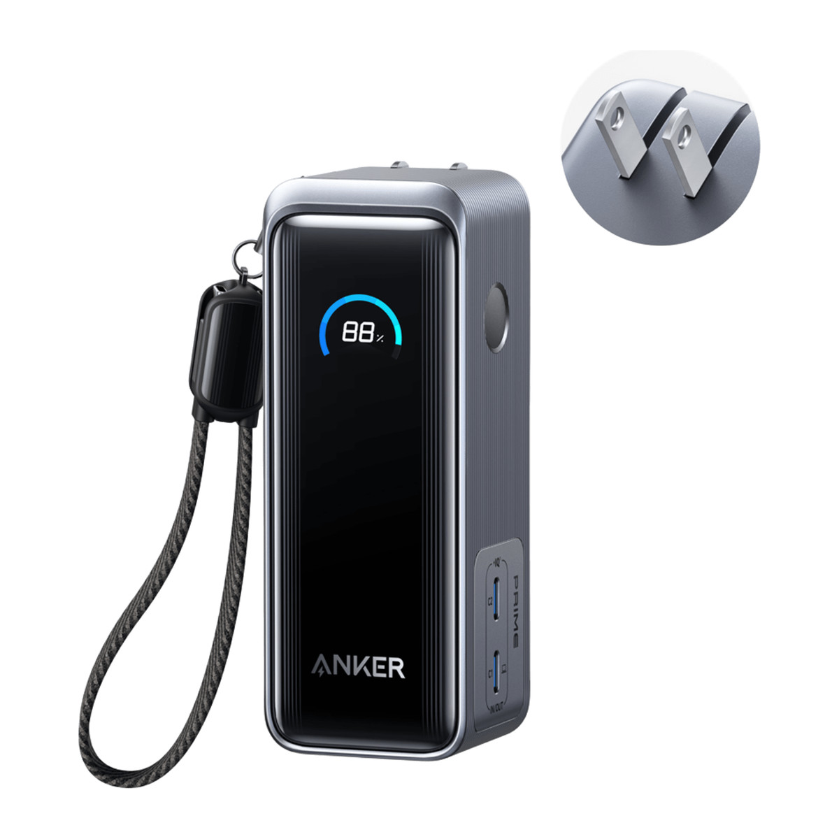 Batería portátil Anker Prime Power Bank 9600 mAh 65 W Negra