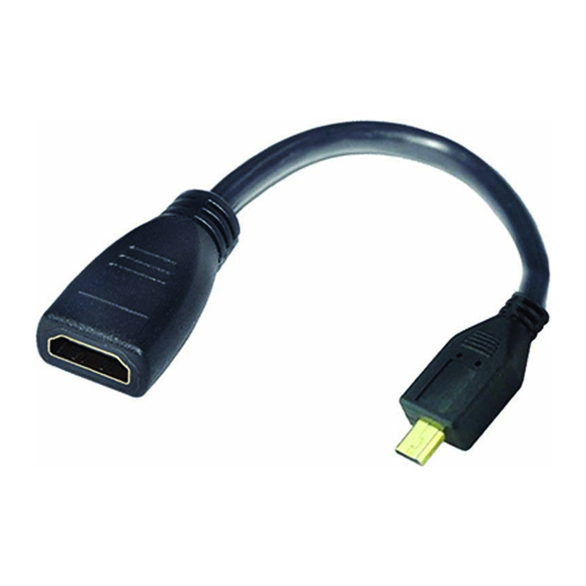 Adaptador Micro HDMI a HDMI Argom 15 cm Negro
