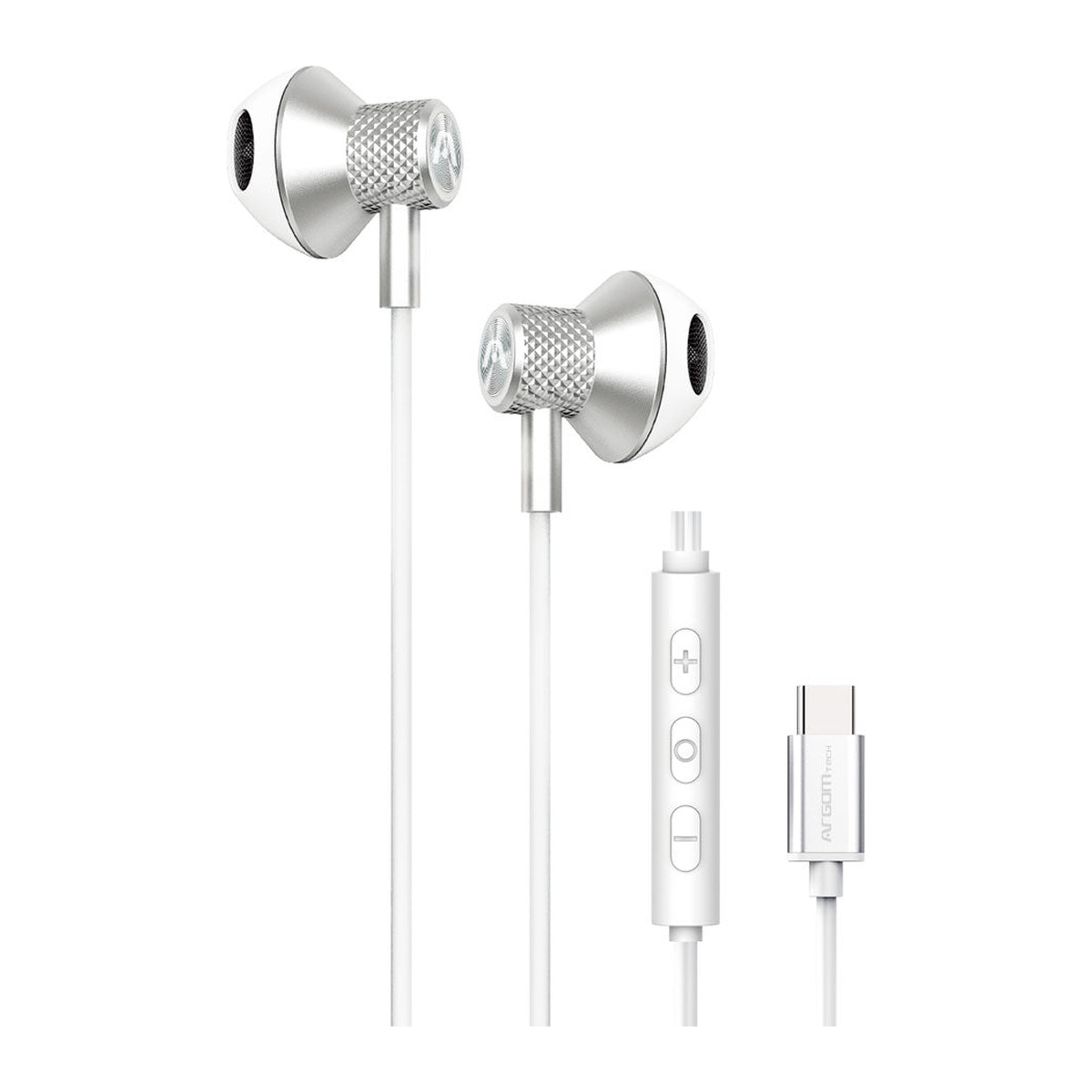 Audífonos con cable USB-C Argom Ultimate Sound Aura Blanco