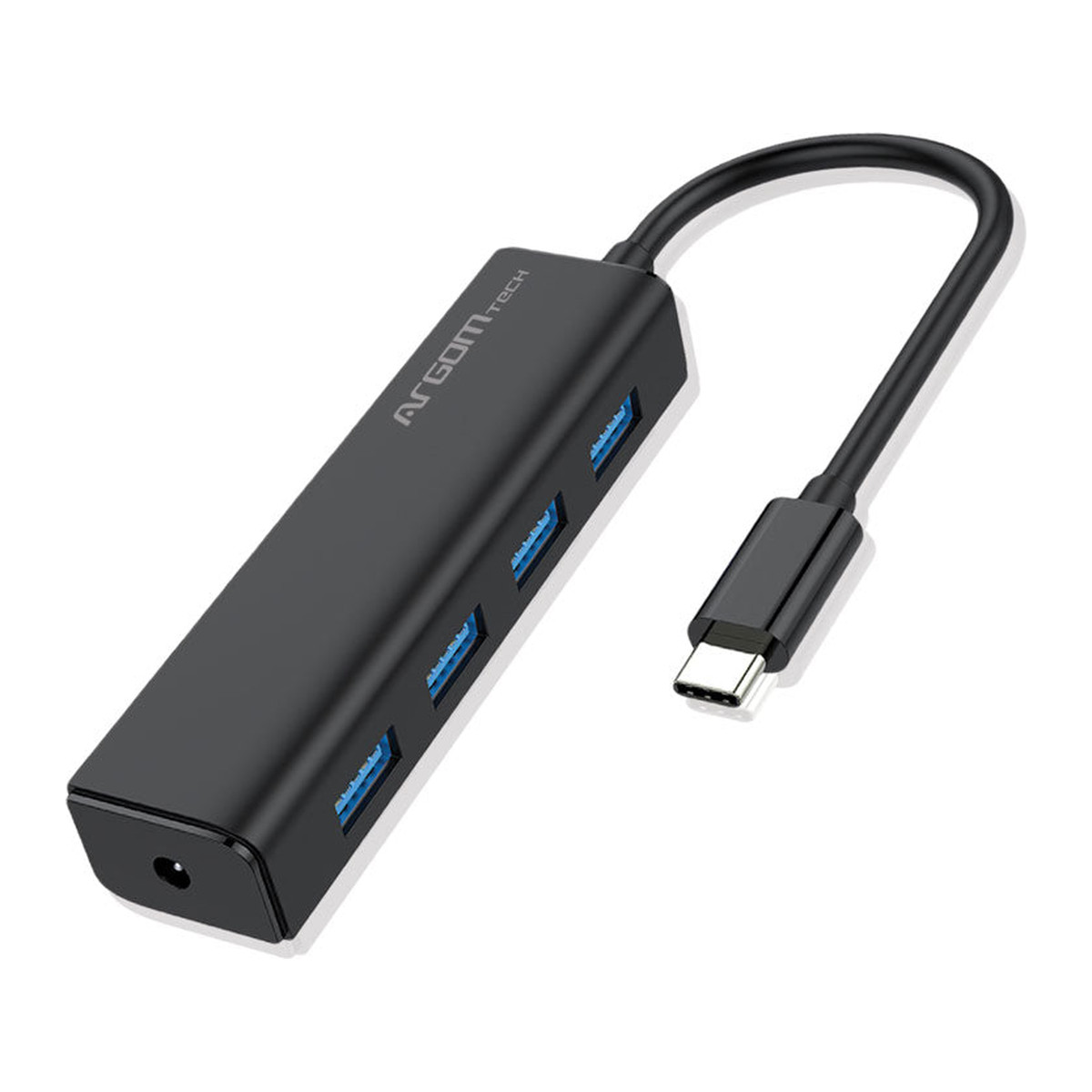 Hub USB-C de 4 puertos USB 3.0 Argom One Axess Negro