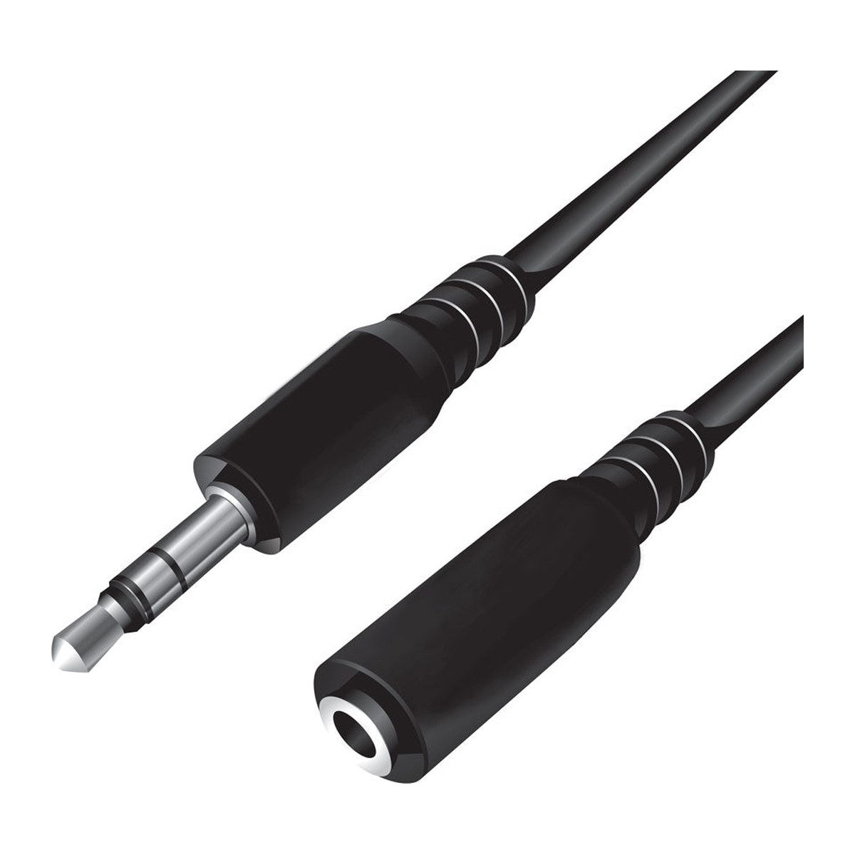 Cable de extensión de audio 3.5 mm Argom 1.5 m Negro