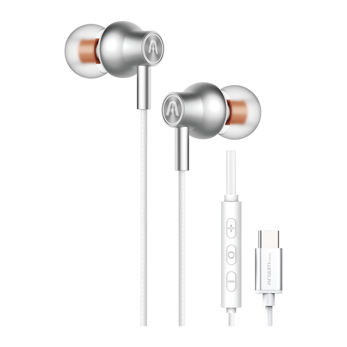 Audífonos Argom Ultimate Sound Core USB-C Blanco