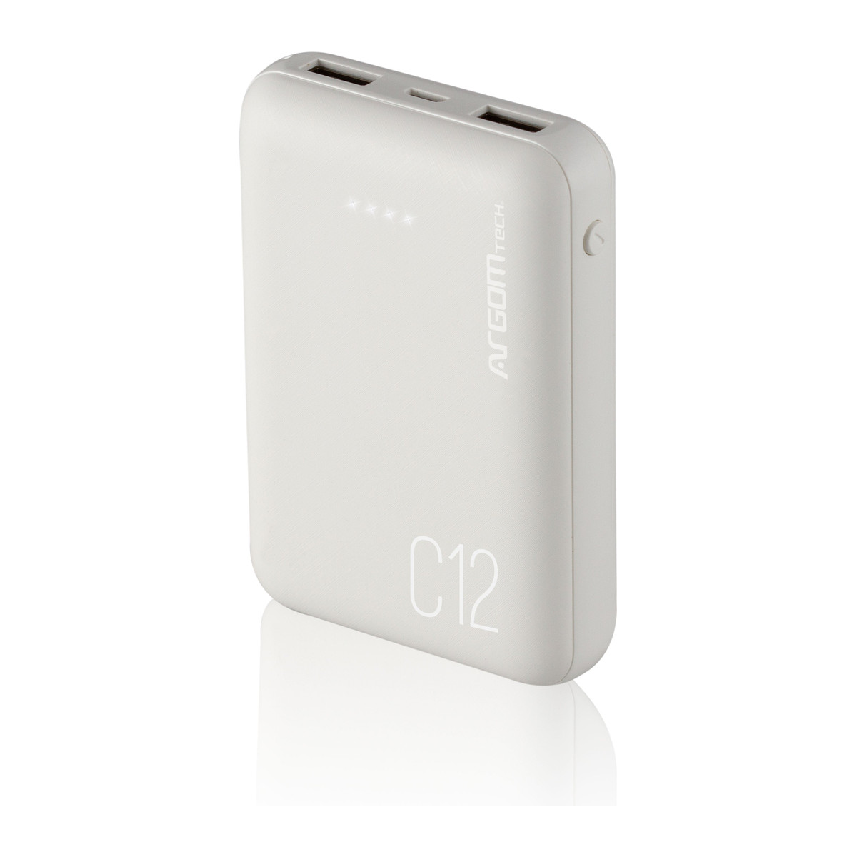 Batería externa Argom C12 12000 mAh Blanca