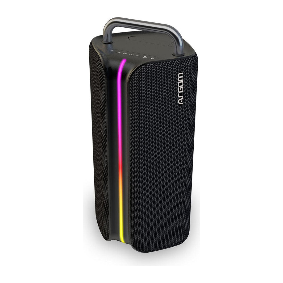 Bocina de fiesta Argom Ambience 66 Bluetooth con luces RGB Negra