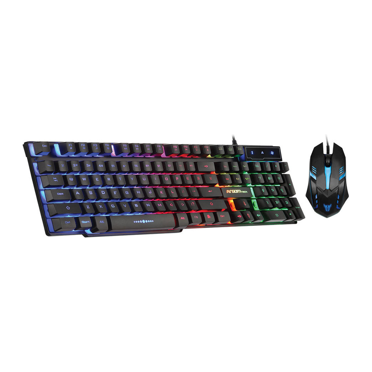 Combo teclado y mouse gamer Argom Combat KB51 Negro