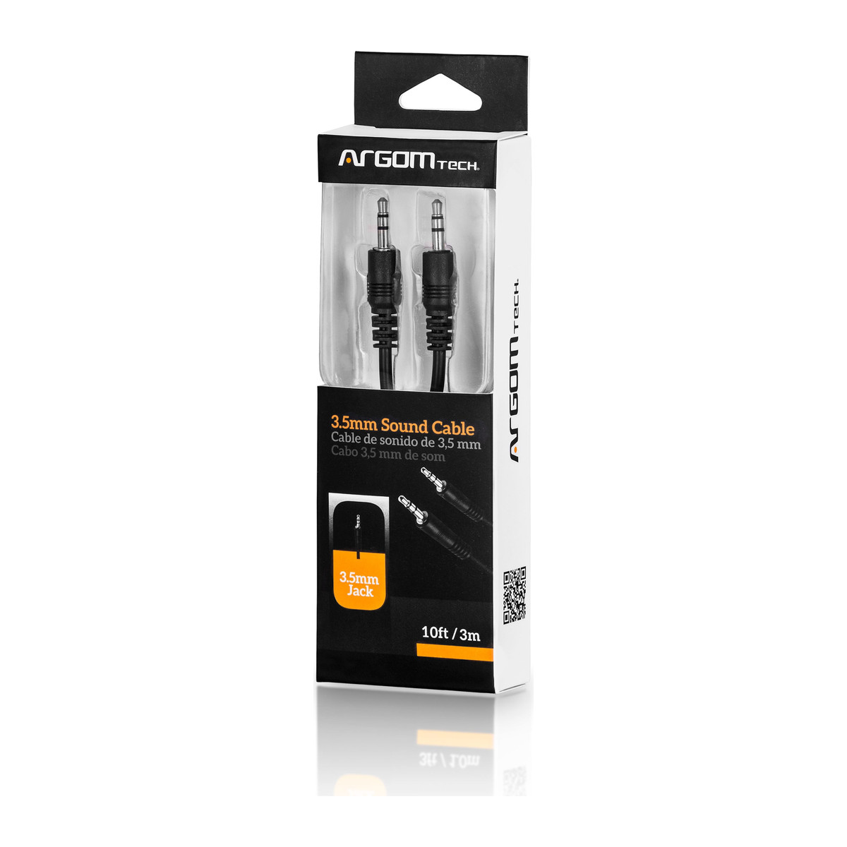 Cable de audio 3.5 mm macho a macho Argom 3 m