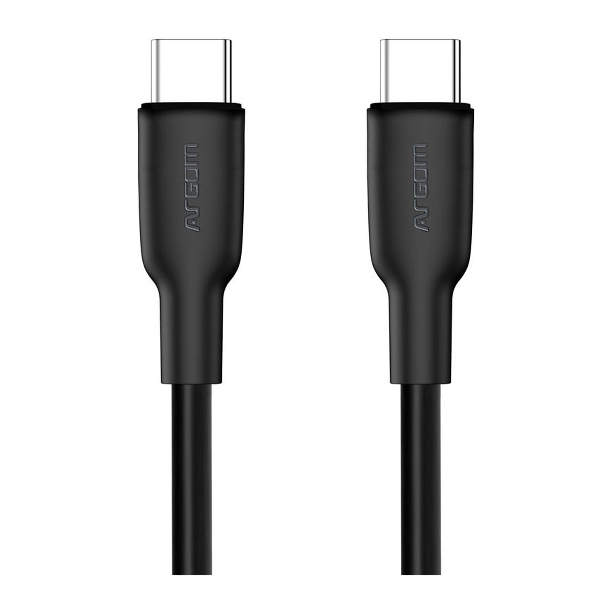 Cable USB-C a USB-C 65W Argom Dura Flex 1.8 m Negro