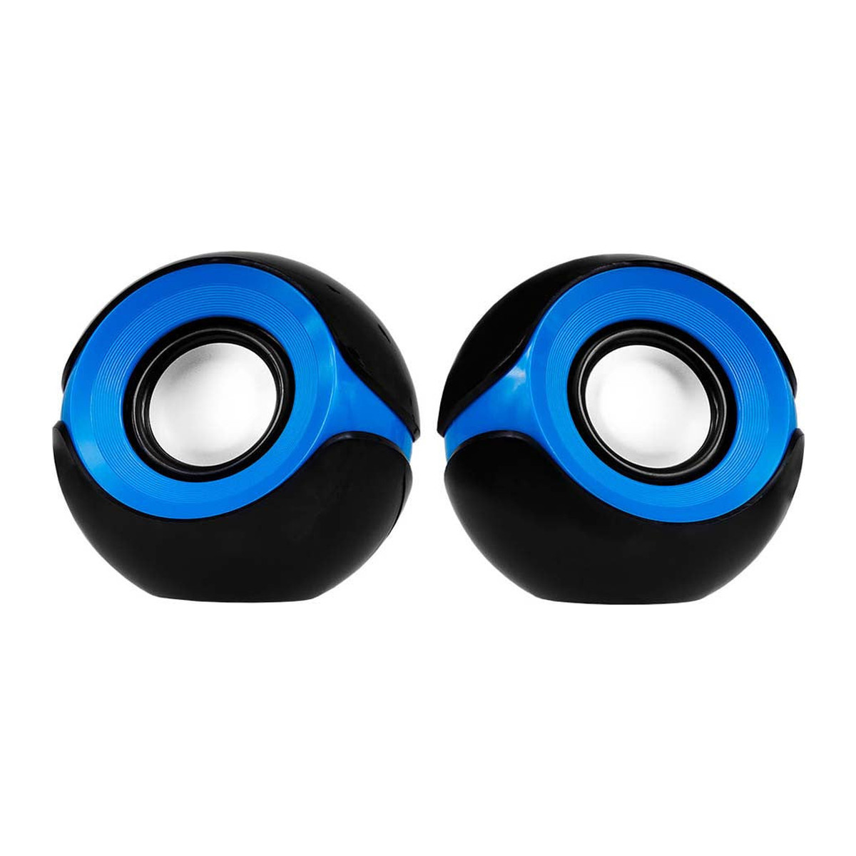Bocinas estéreo 2.0 Argom Orbit USB Negro y azul