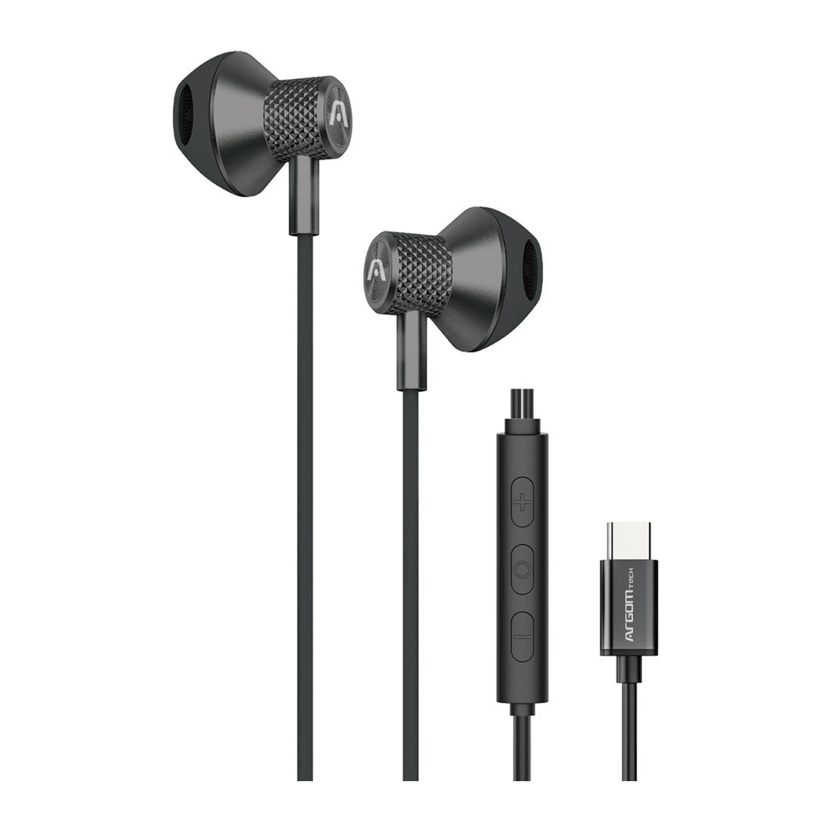 Audífonos con cable USB-C Argom Ultimate Sound Aura Negro