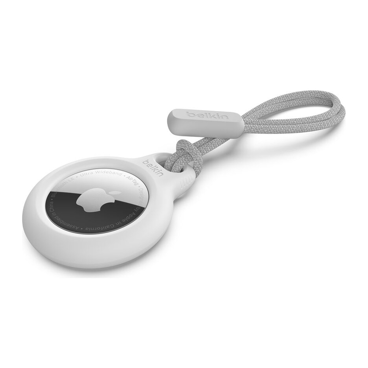 Soporte de seguridad con correa Belkin para AirTag Blanco