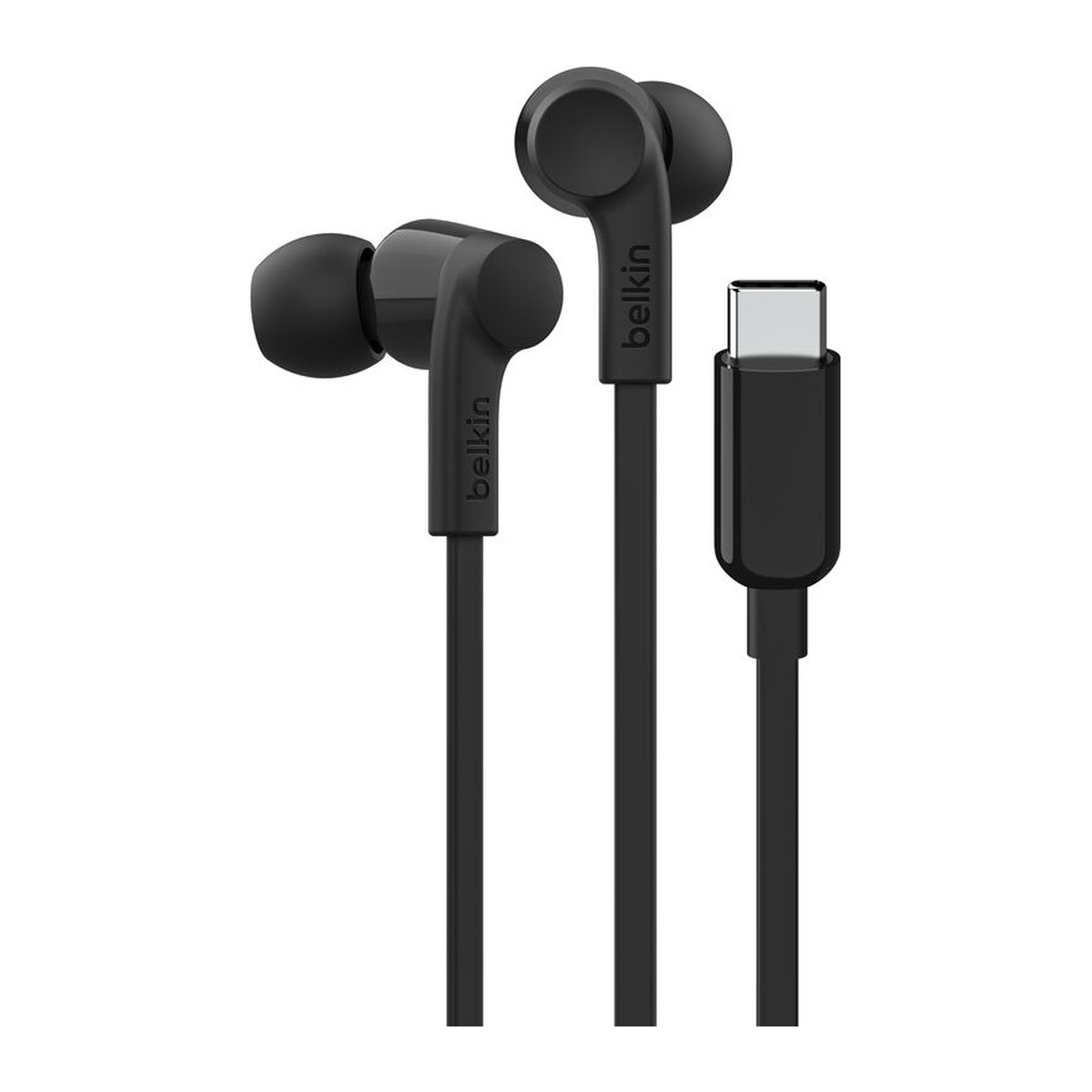 Audífonos alámbricos USB-C Belkin SoundForm con limitador de volumen Negro