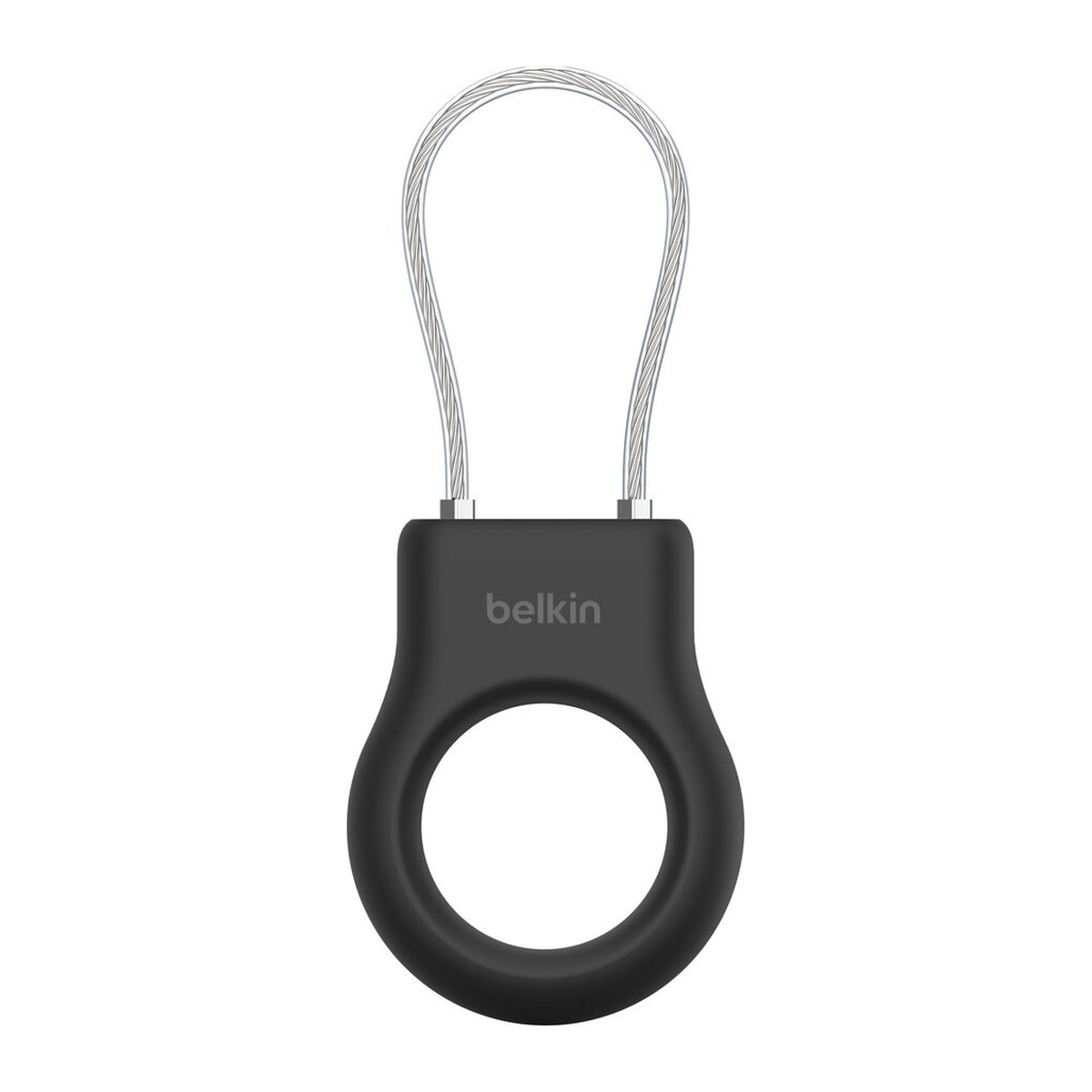 Soporte de seguridad con cable Belkin para AirTag Negro