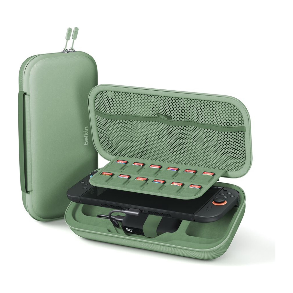 Estuche con batería Belkin para Nintendo Switch 2 20 W Verde