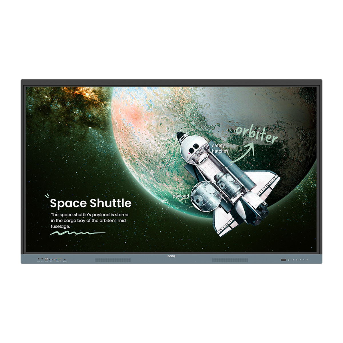 Pantalla Interactiva 65" BenQ RE6504 4K Ultra HD (3840 x 2160) DP HDMI