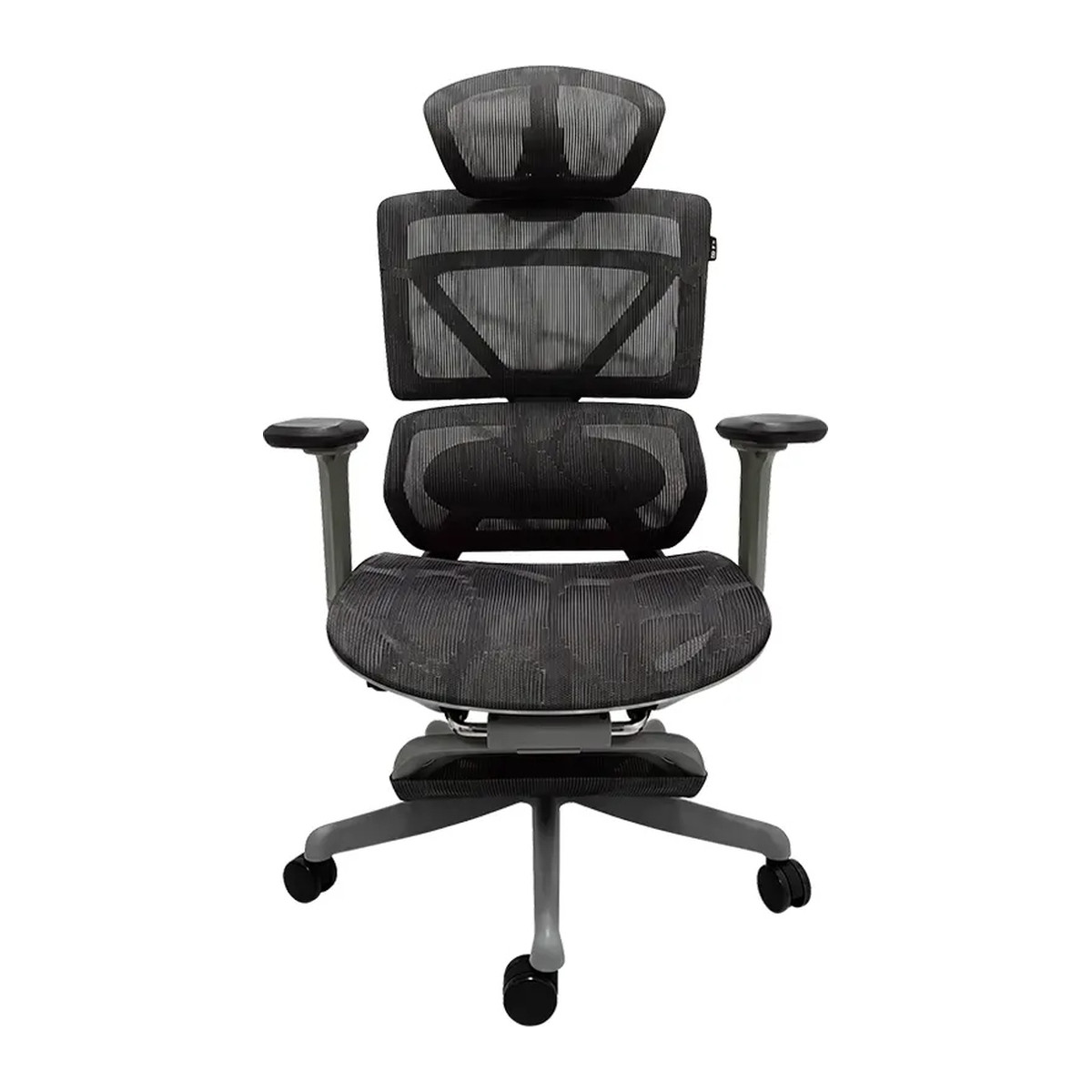 Silla ergonómica BROCS Zen con masajeador lumbar Gris