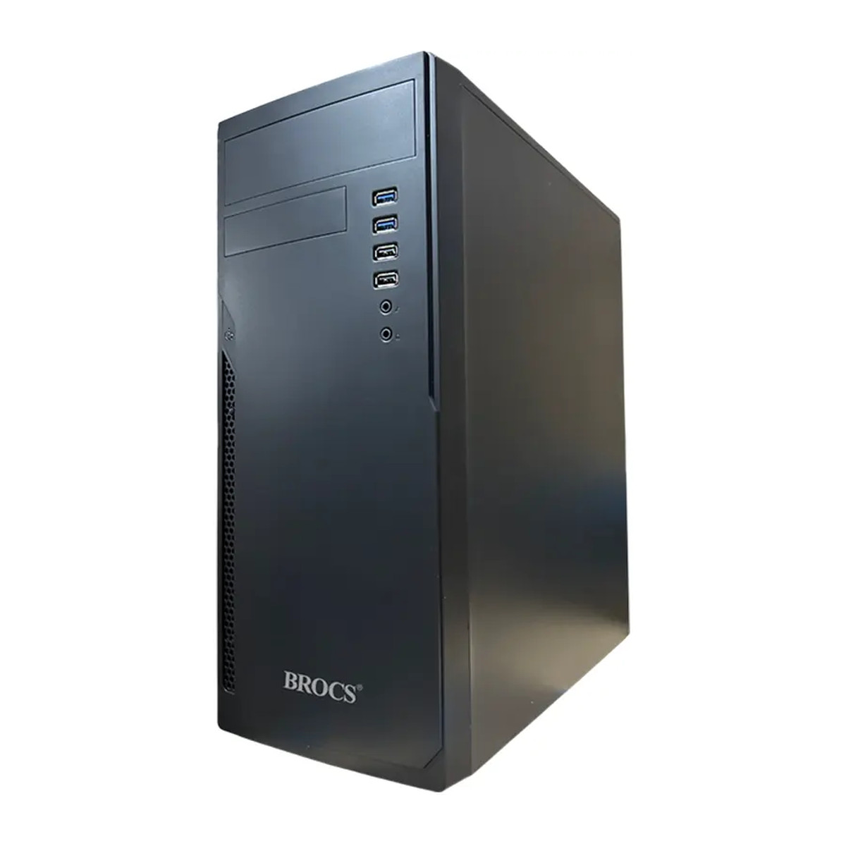 Gabinete ATX BROCS BR07 con fuente de 500 W Negro