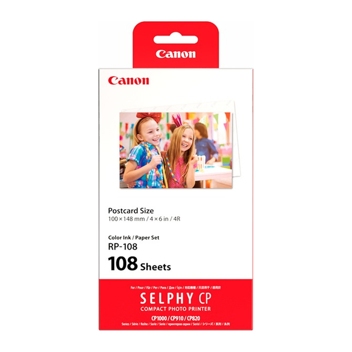 Kit de papel y cinta Canon RP-108 para SELPHY