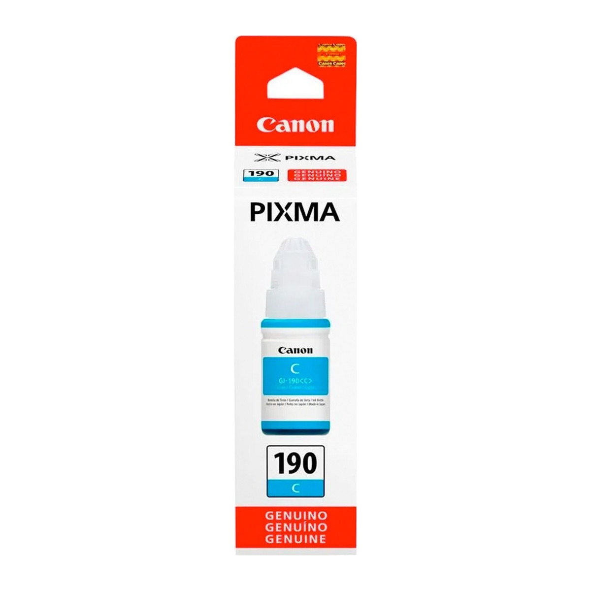 Botella de tinta Canon GI-190 Cian 70 ml