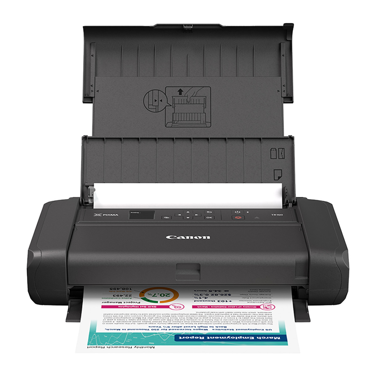 Impresora portátil inalámbrica Canon PIXMA TR160 Negro