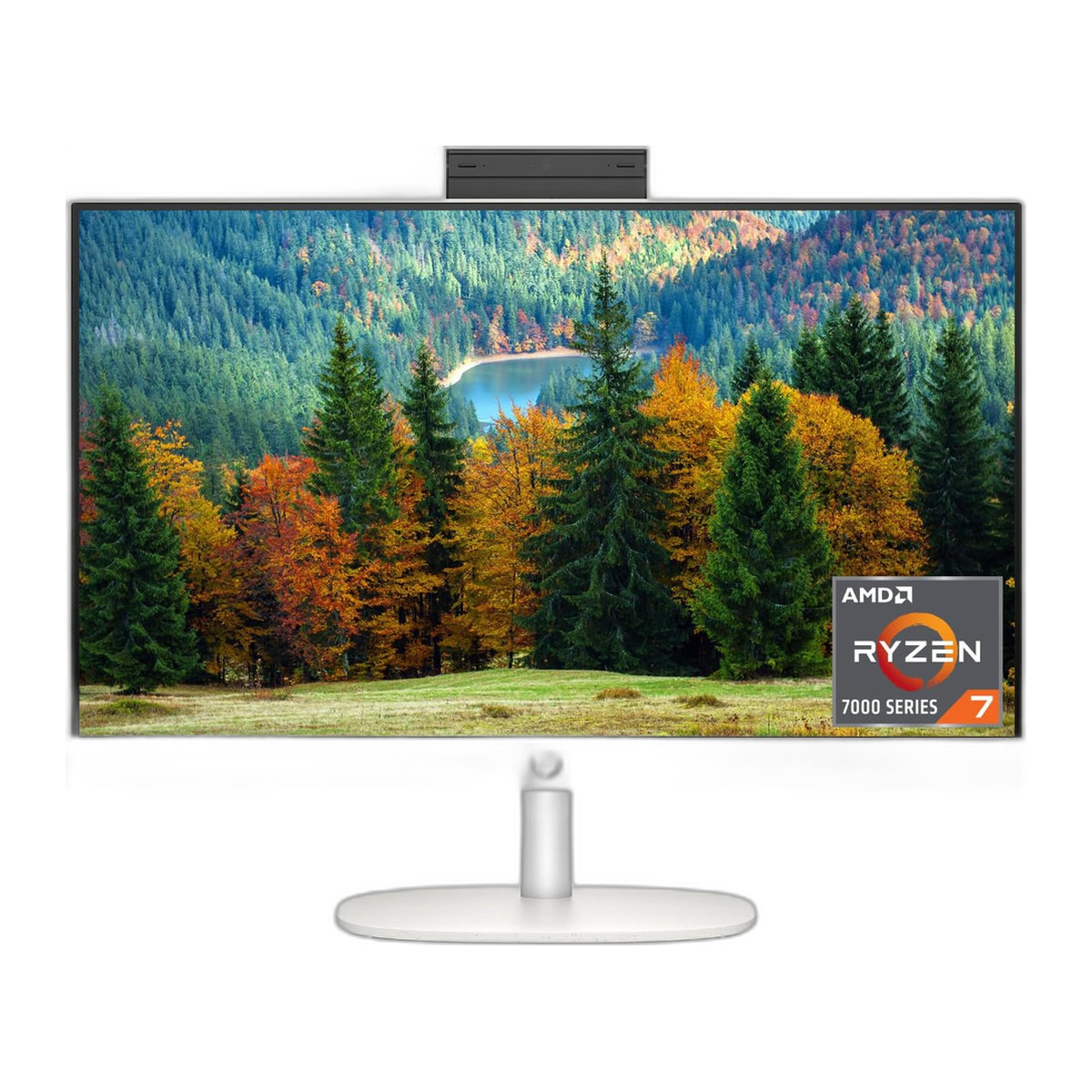 Computadora All-in-one HP BA1V6LA#ABM 23.8" Blanco