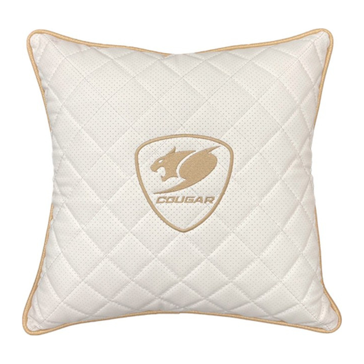 Cojín Cougar Cushion Lander Blanco Dorado