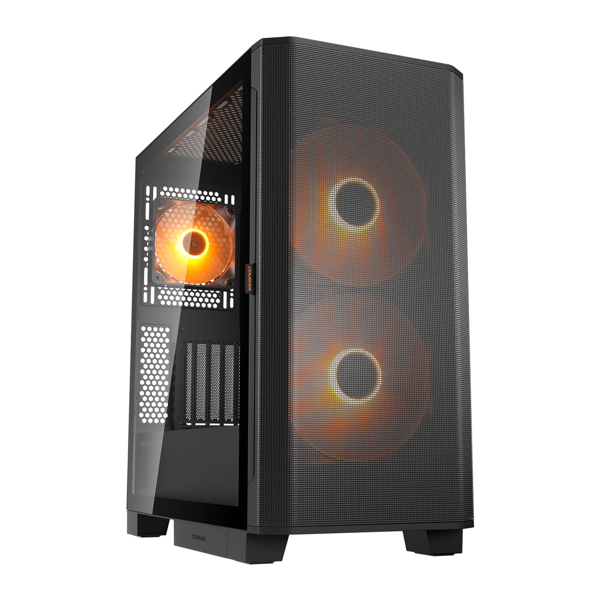 Gabinete Cougar Airface Flo RGB Negro sin fuente