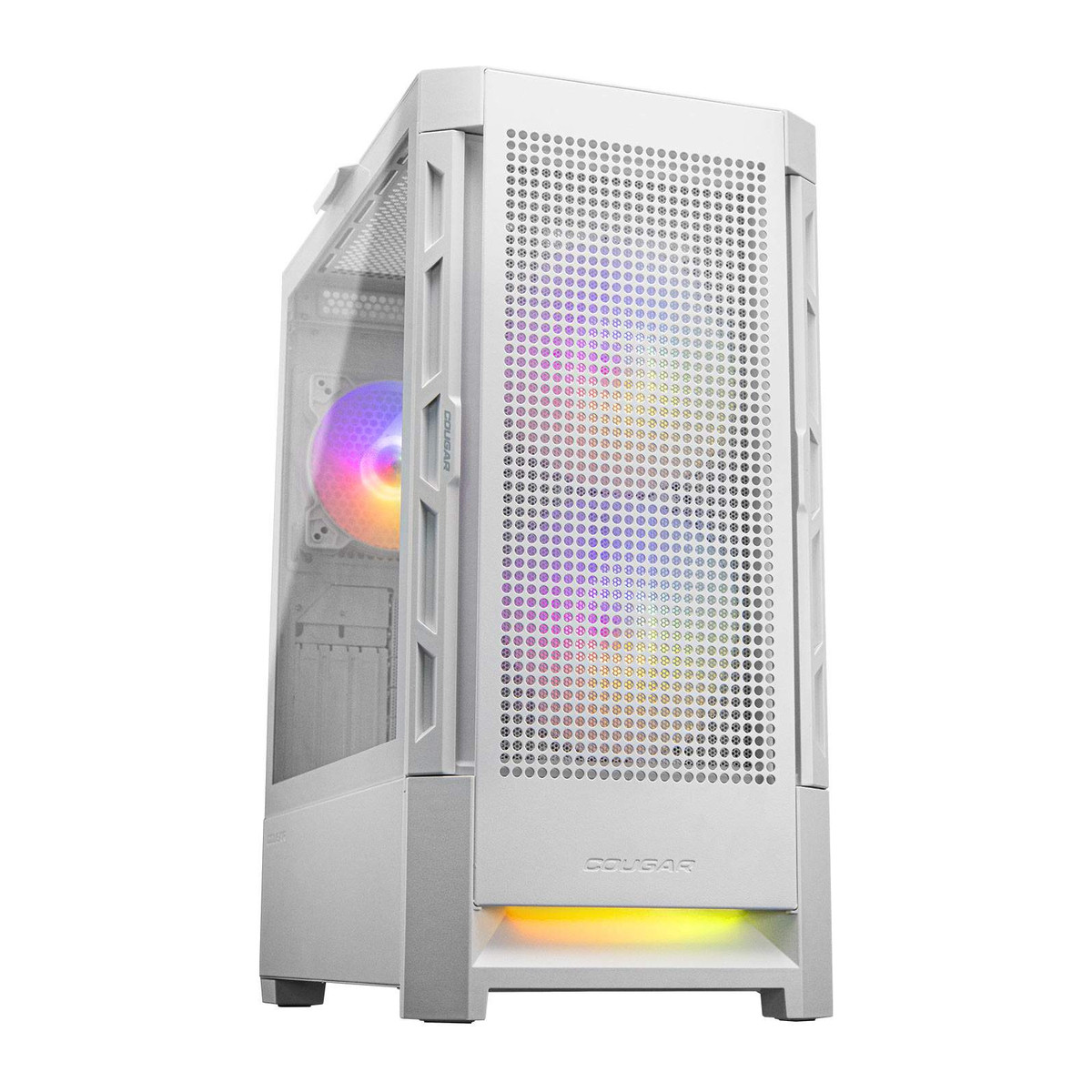 Gabinete Cougar Duoface RGB E-ATX Blanco sin fuente