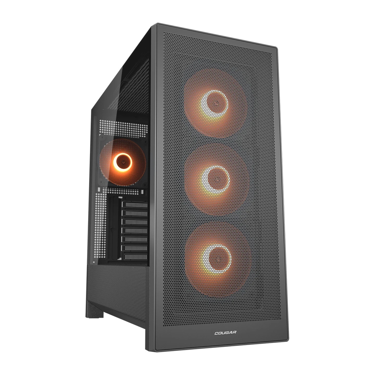 Gabinete Cougar MX230 RGB ATX Negro sin fuente