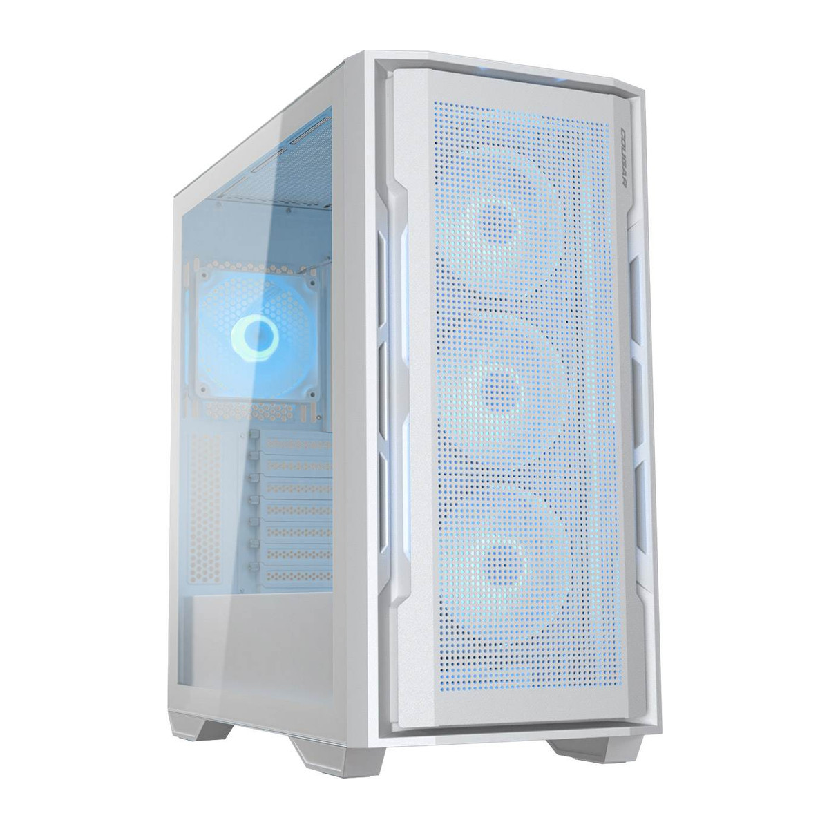 Gabinete Cougar Uniface RGB ATX Blanco sin fuente