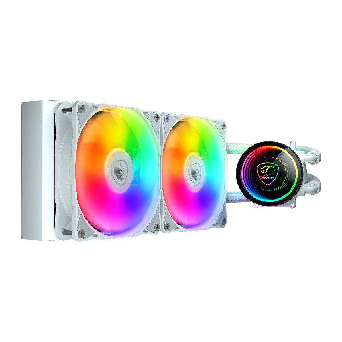 Enfriador Líquido 240mm Cougar Poseidon Elite ARGB Blanco