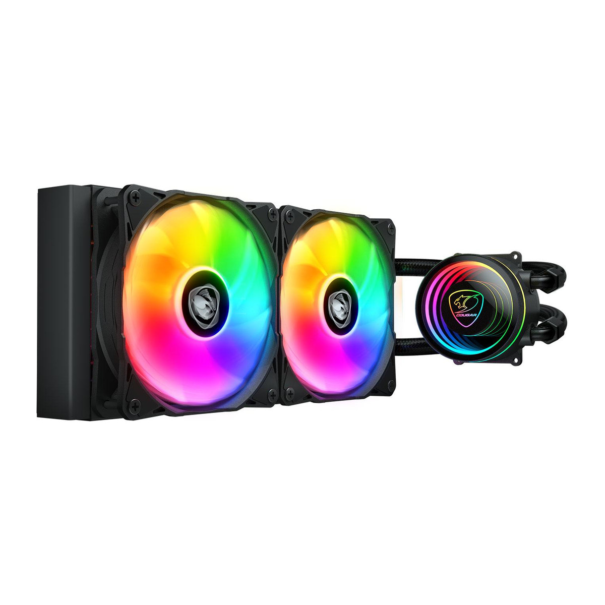 Enfriador Líquido 240mm Cougar Poseidon Elite ARGB Negro