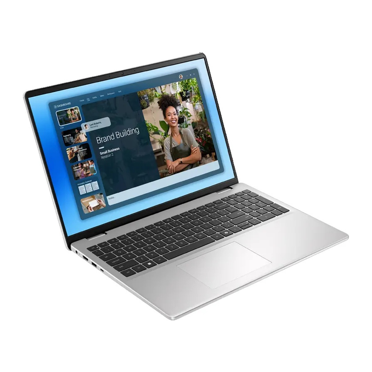 Laptop Dell 16 DC16251 16" táctil Core 5 120U 8GB 512GB SSD Plateada Teclado inglés
