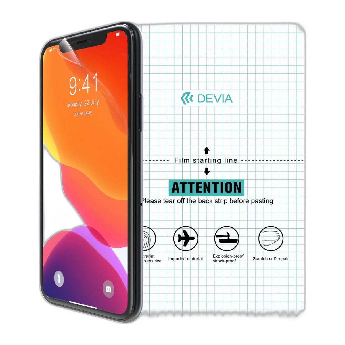 Protector de pantalla de hidrogel Devia HD para celular