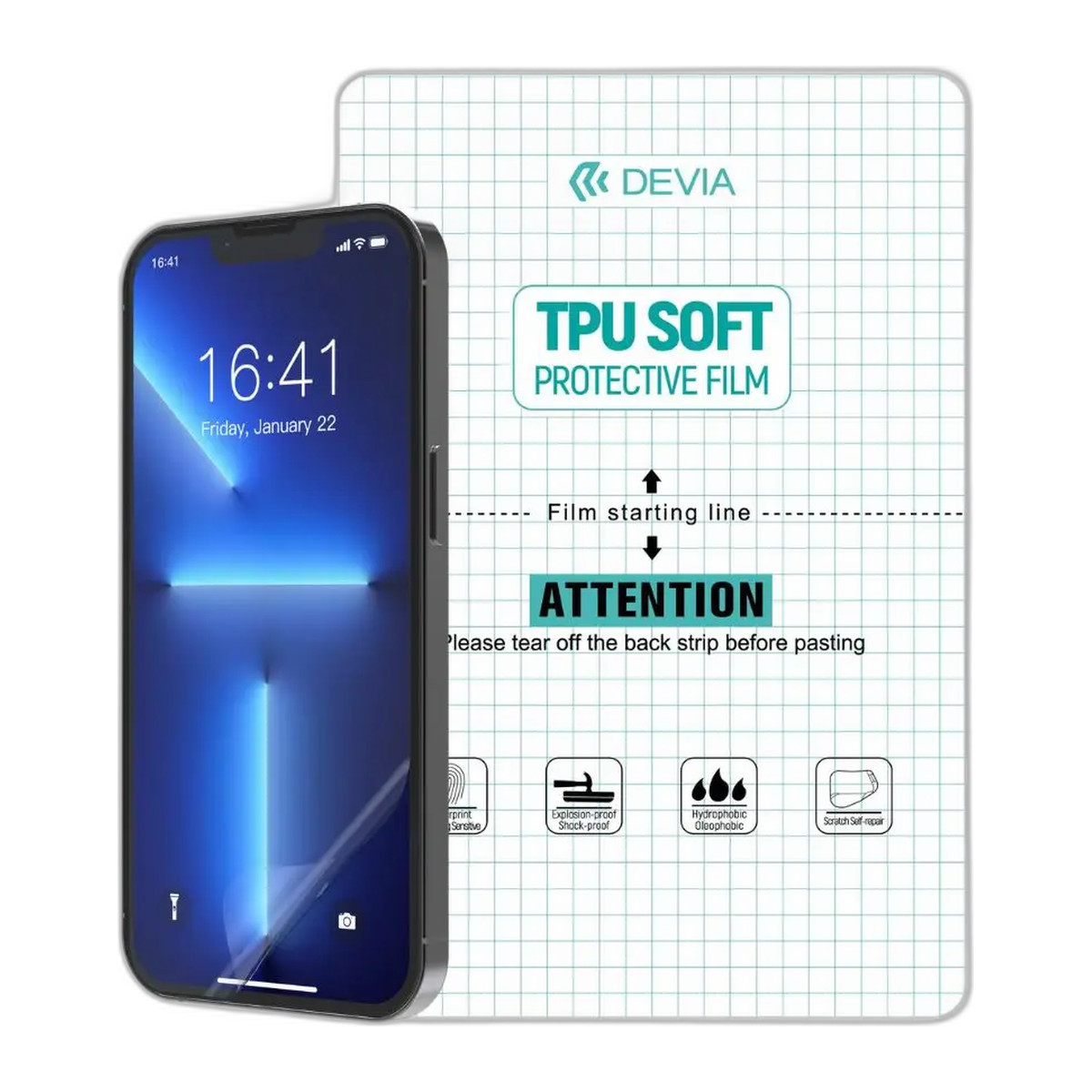 Protector de pantalla de hidrogel Devia Mate para celular