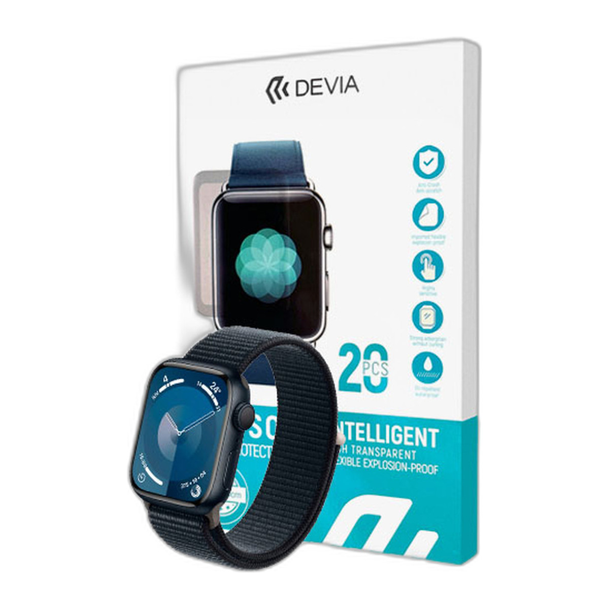 Protector de pantalla de hidrogel Devia HD para reloj inteligente