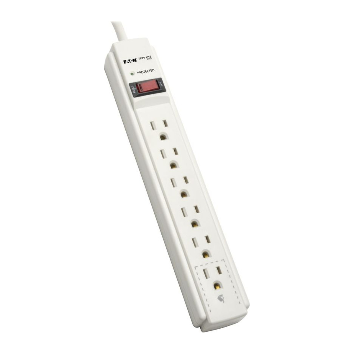 Protector contra sobretensiones Eaton TLP606 6 Outlet Gris