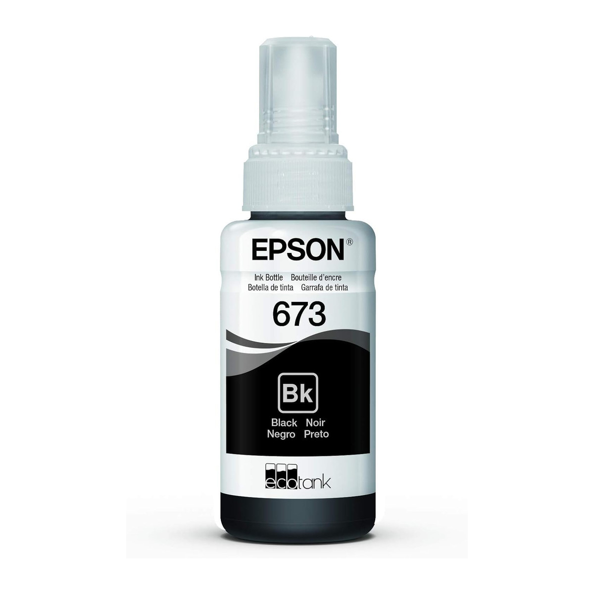 Botella de tinta Epson T673 Negro para EcoTank
