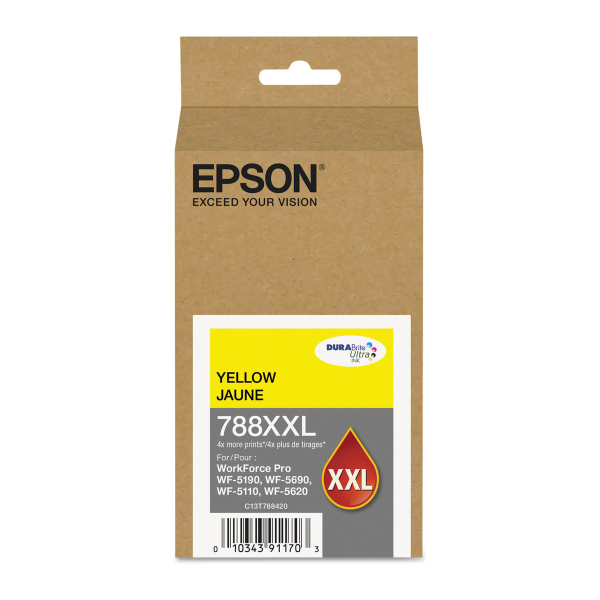Cartucho de tinta Epson 788XXL Amarillo