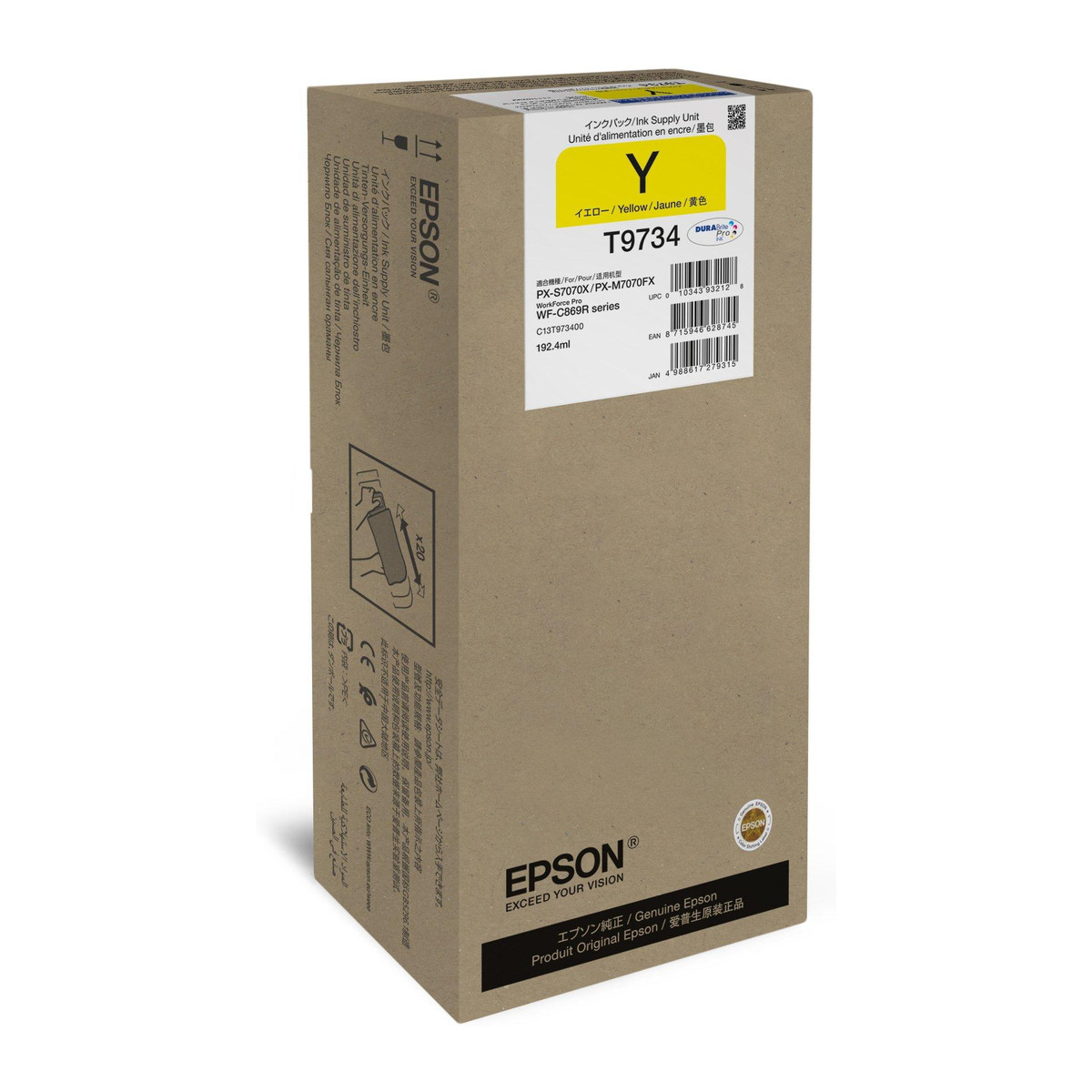 Bolsa de tinta Epson T973 Amarillo