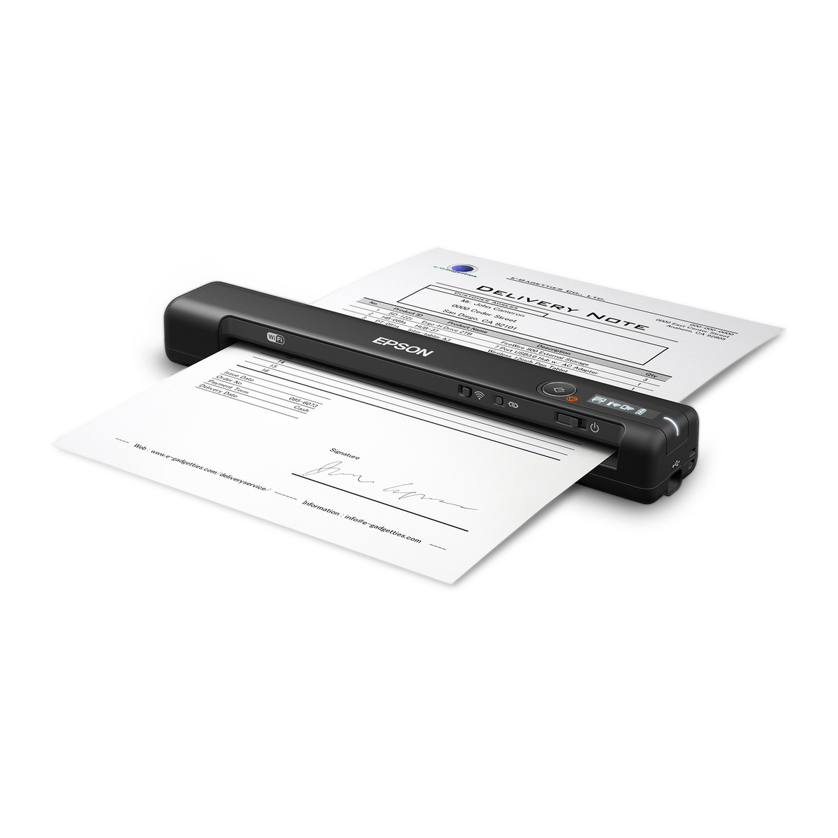 Escáner portátil inalámbrico Epson WorkForce ES-60W