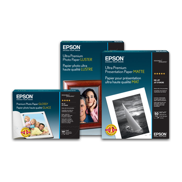 Papel fotográfico Epson Ultra Premium Luster 13" x 19" 50 hojas