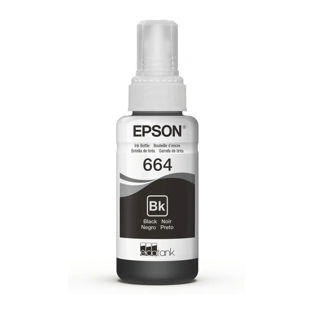 Botella de tinta Epson T664 Negro 70 ml