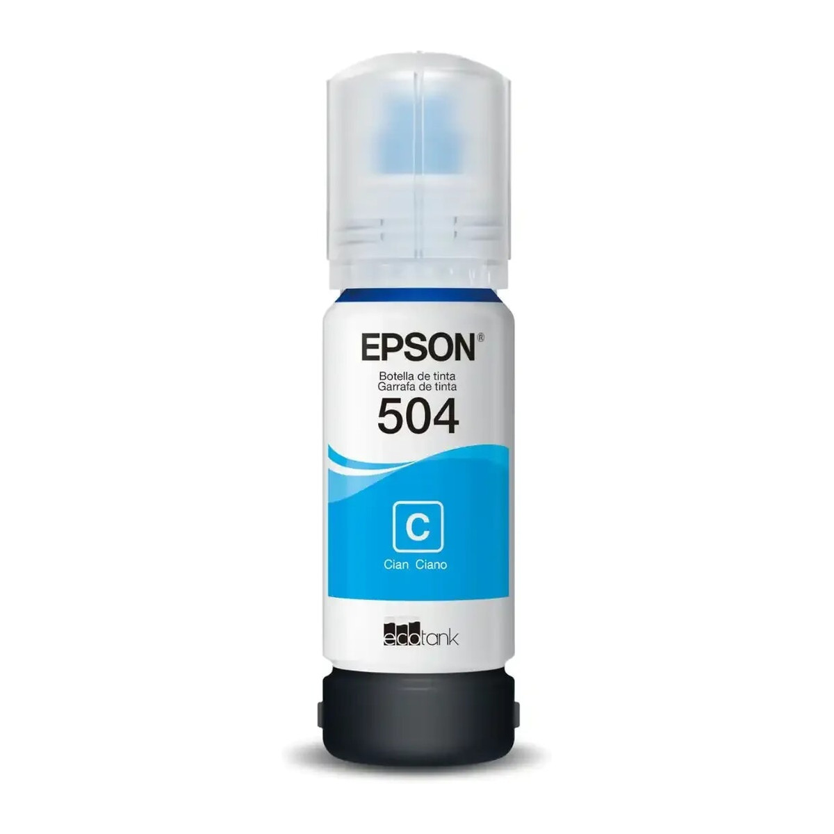 Botella de tinta Epson T504 Cian 70 ml