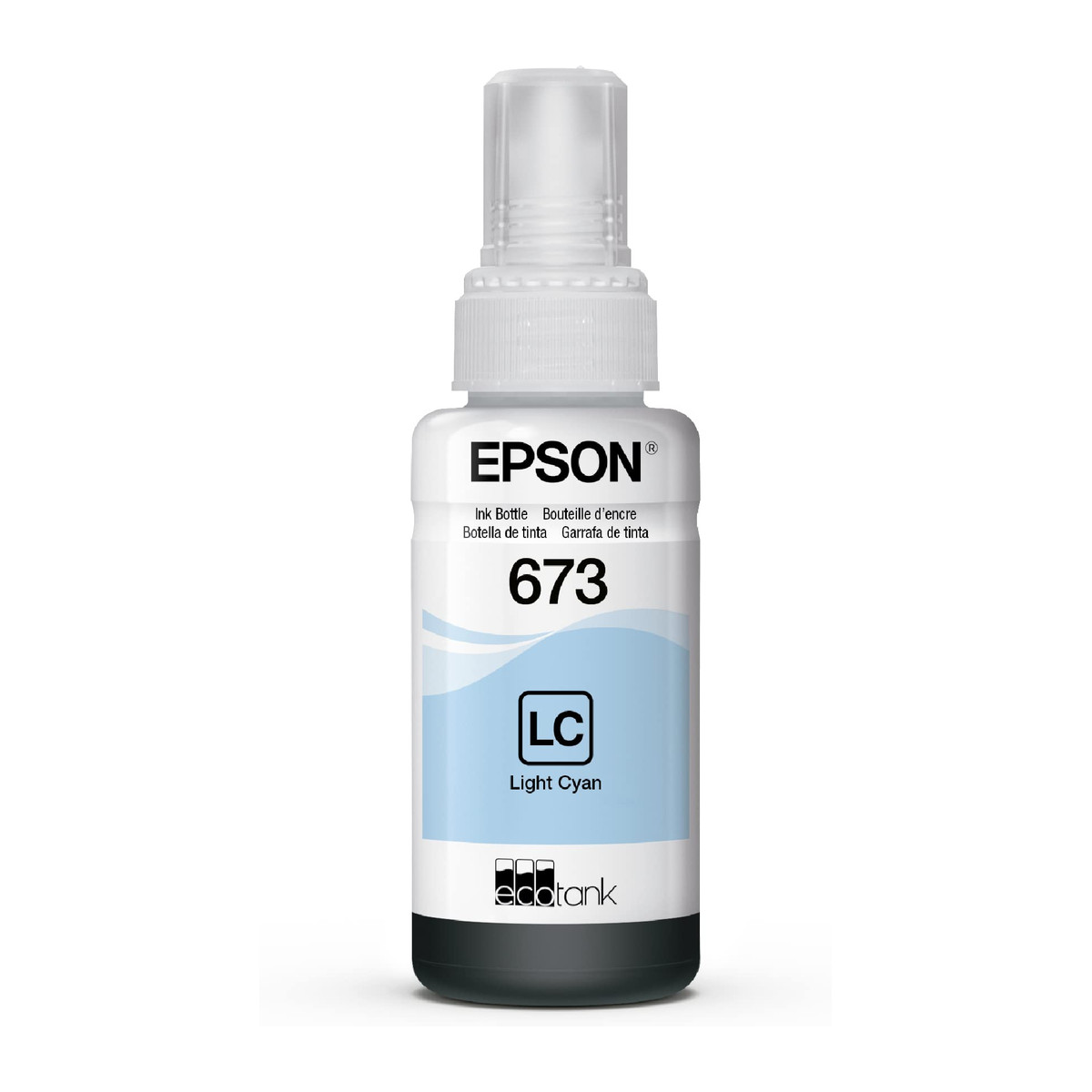 Botella de tinta Epson T673 Cian claro