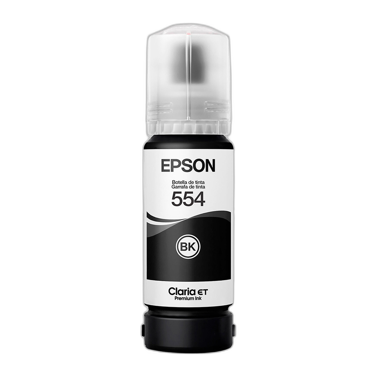 Botella de tinta Epson T554 Negro pigmentado